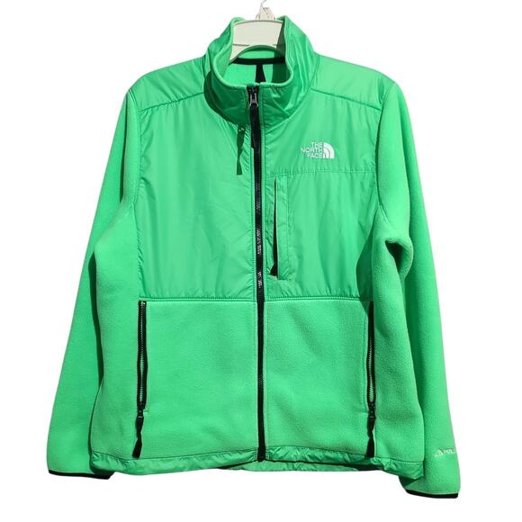 The North Face Women's Denali Jacket Bright Green Size Large - Picture 1 of 7